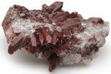 Natural, Red Quartz Crystal Cluster - Morocco #232877-1